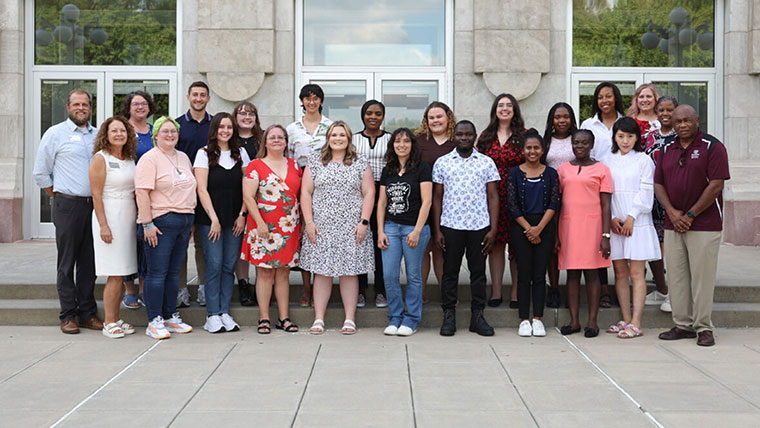 Students participating in the 2023 Student Affairs in Higher Education program