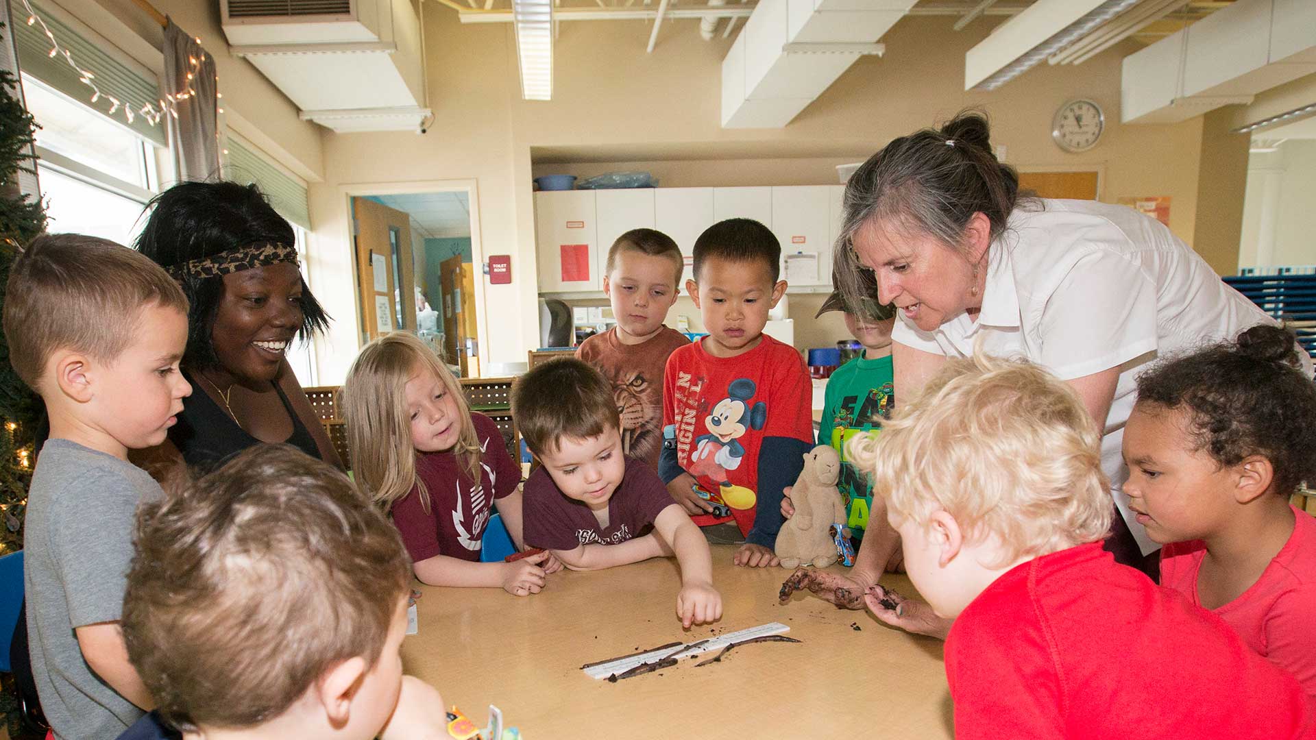 Group activity at child development center