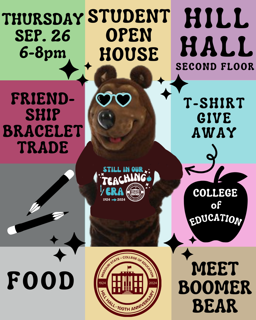 Hill Hall Student Open House Flyer